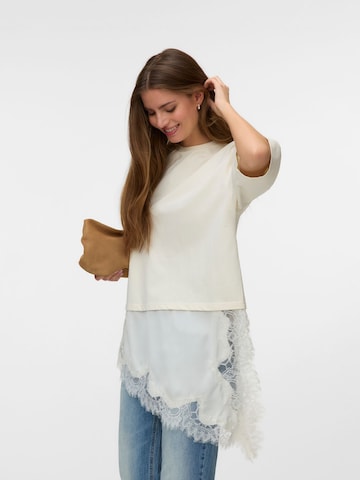 T-shirt 'VMElly' VERO MODA en beige : devant