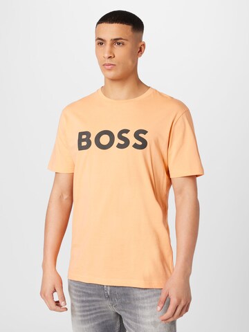 BOSS Orange Shirt 'Thinking 1' in Oranje: voorkant