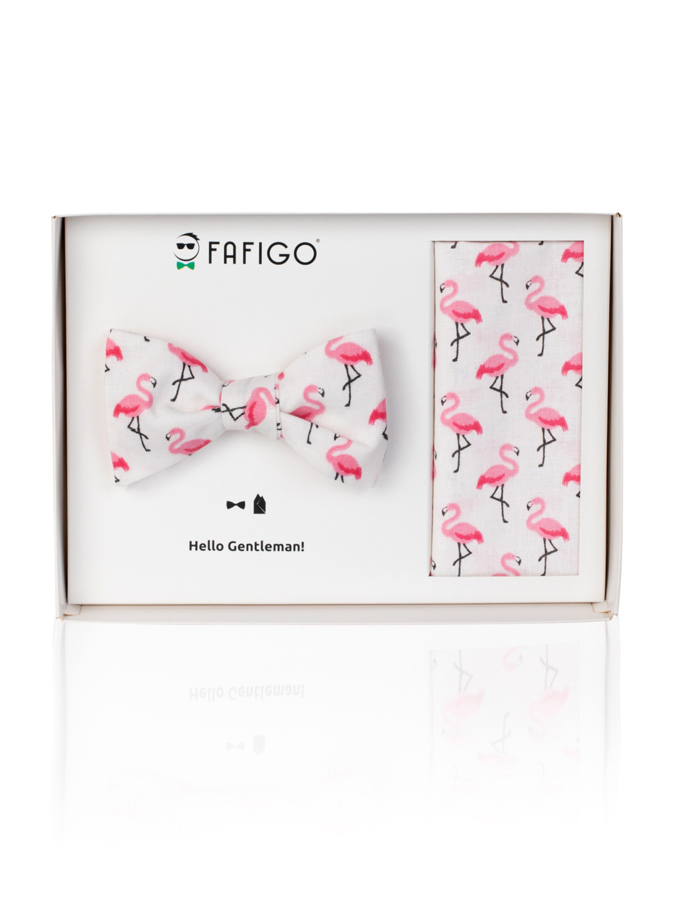 FAFIGO Bow Tie 'Set Crockett' in White: front