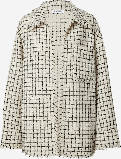 Demisezoninė striukė 'Dela' iš EDITED, spalva – juoda / balkšva, Prekių apžvalga