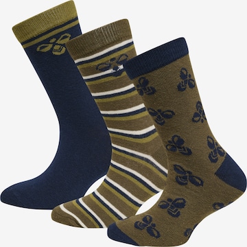 Chaussettes Hummel en vert : devant