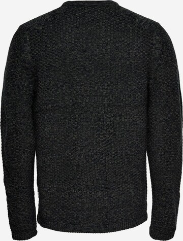 Coupe regular Pull-over 'Loccer' Only & Sons en noir