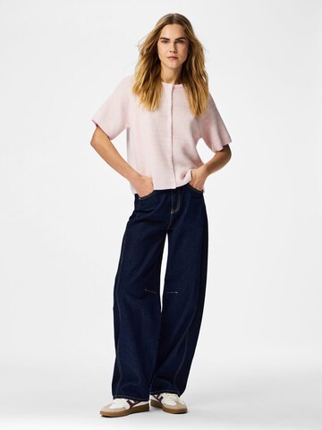 PIECES Cardigan 'PCMalou' i pink