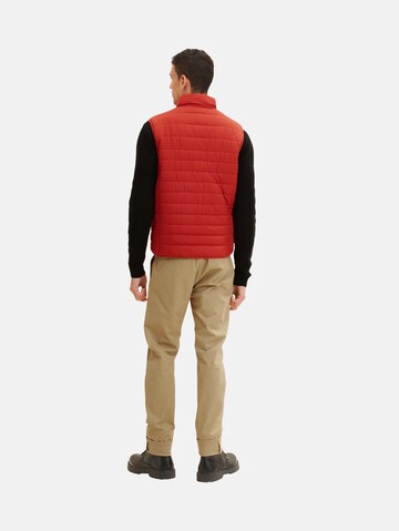 Gilet TOM TAILOR en rouge