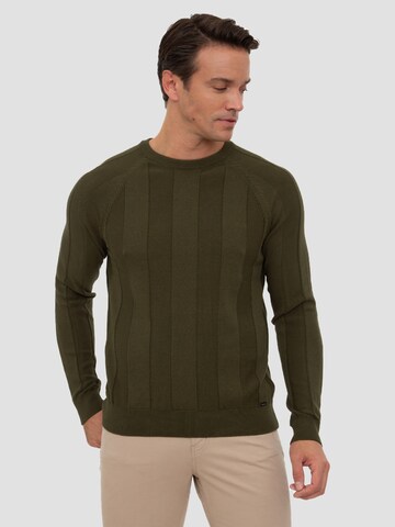 Pullover 'London' di Sir Raymond Tailor in verde: frontale