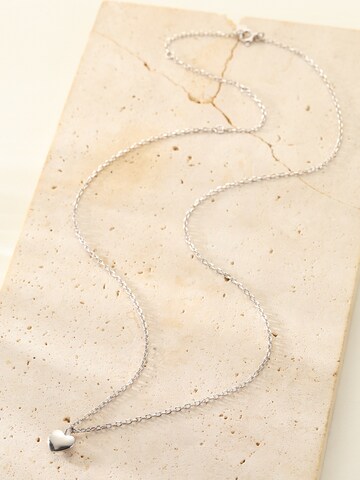 Hey Happiness - Cadena 'Love Heart' en plata