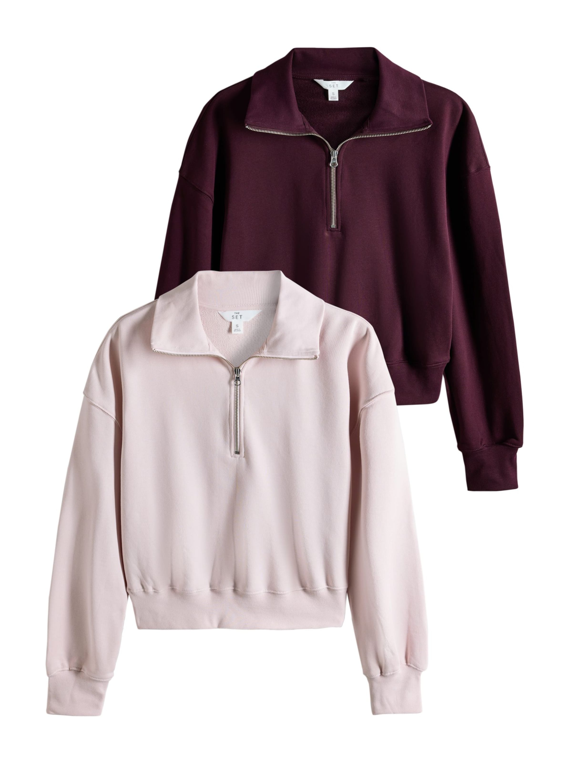 The Set Sweatshirt i lila: framsida