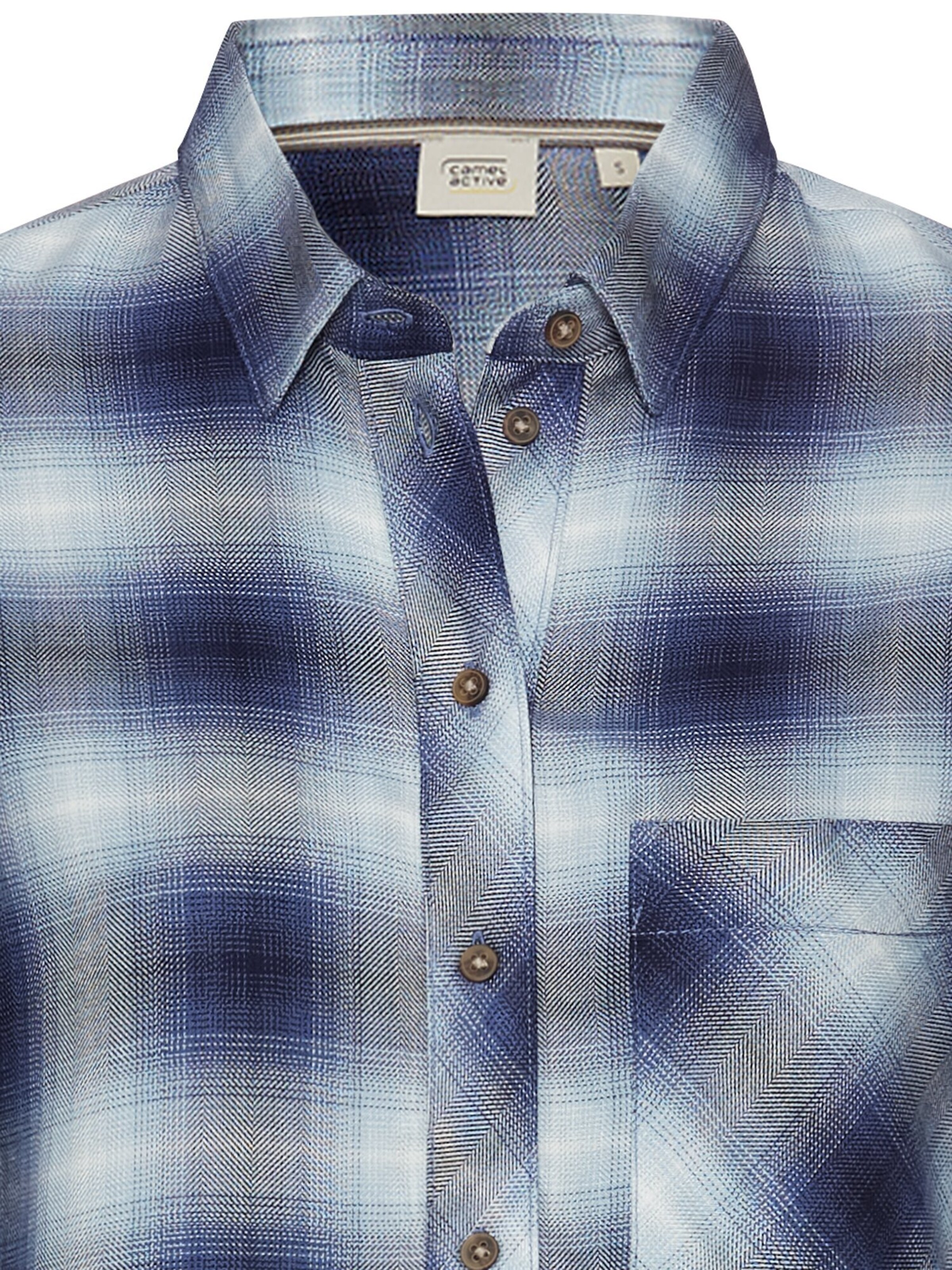 CAMEL ACTIVE Karobluse aus reiner Viskose in Blau