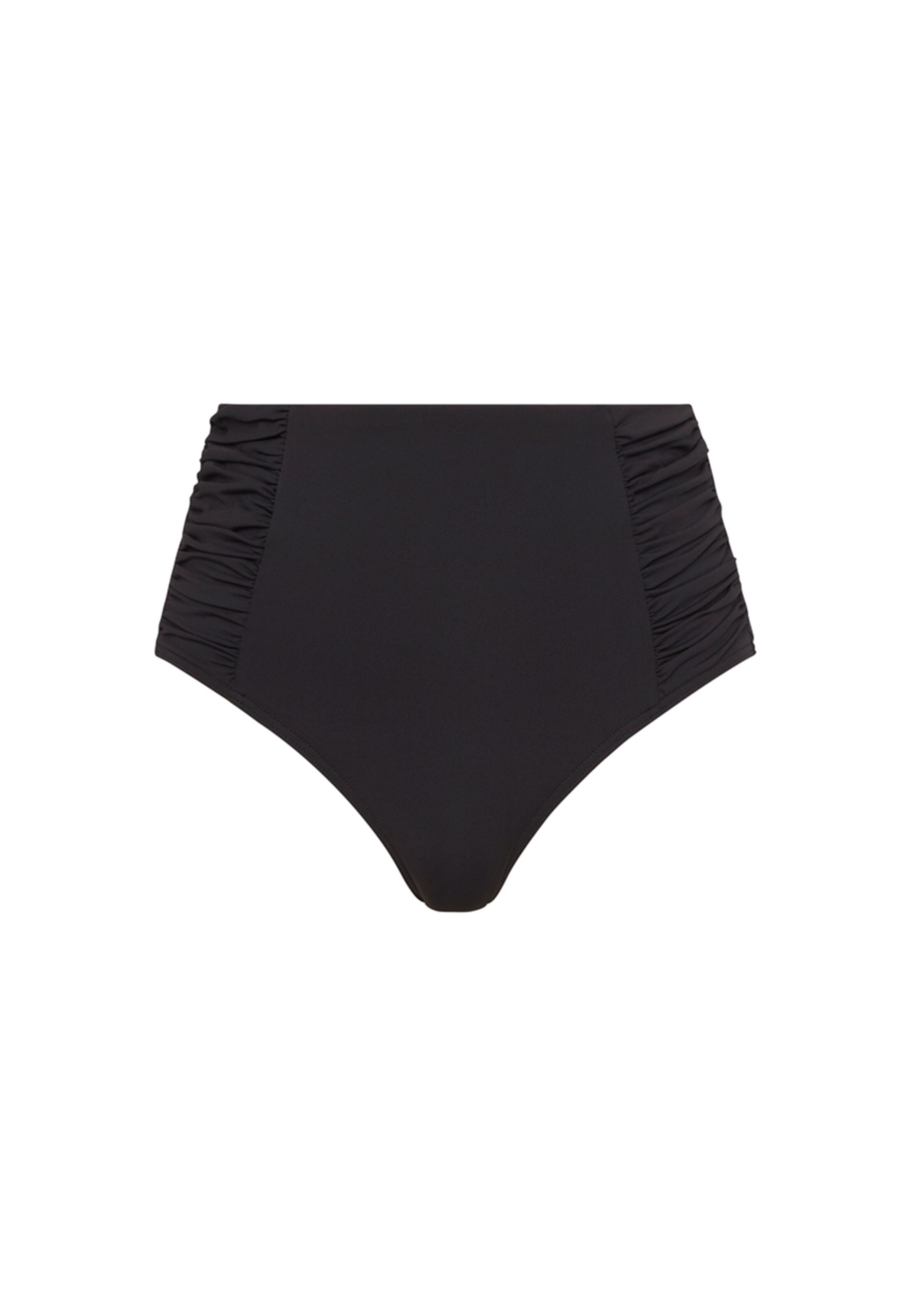 SEA LEVEL Bikini Bottoms 'Gathered' in Black: front