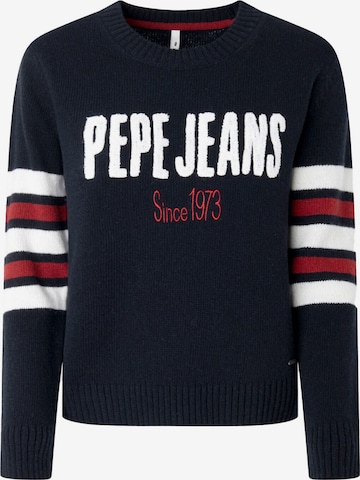 Pepe Jeans Sweter 'Bobby' w kolorze niebieski: przód