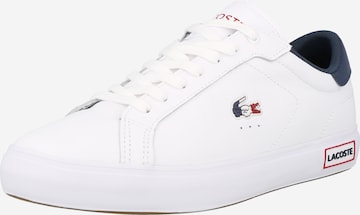 Baskets basses 'Powercourt' LACOSTE en blanc : devant