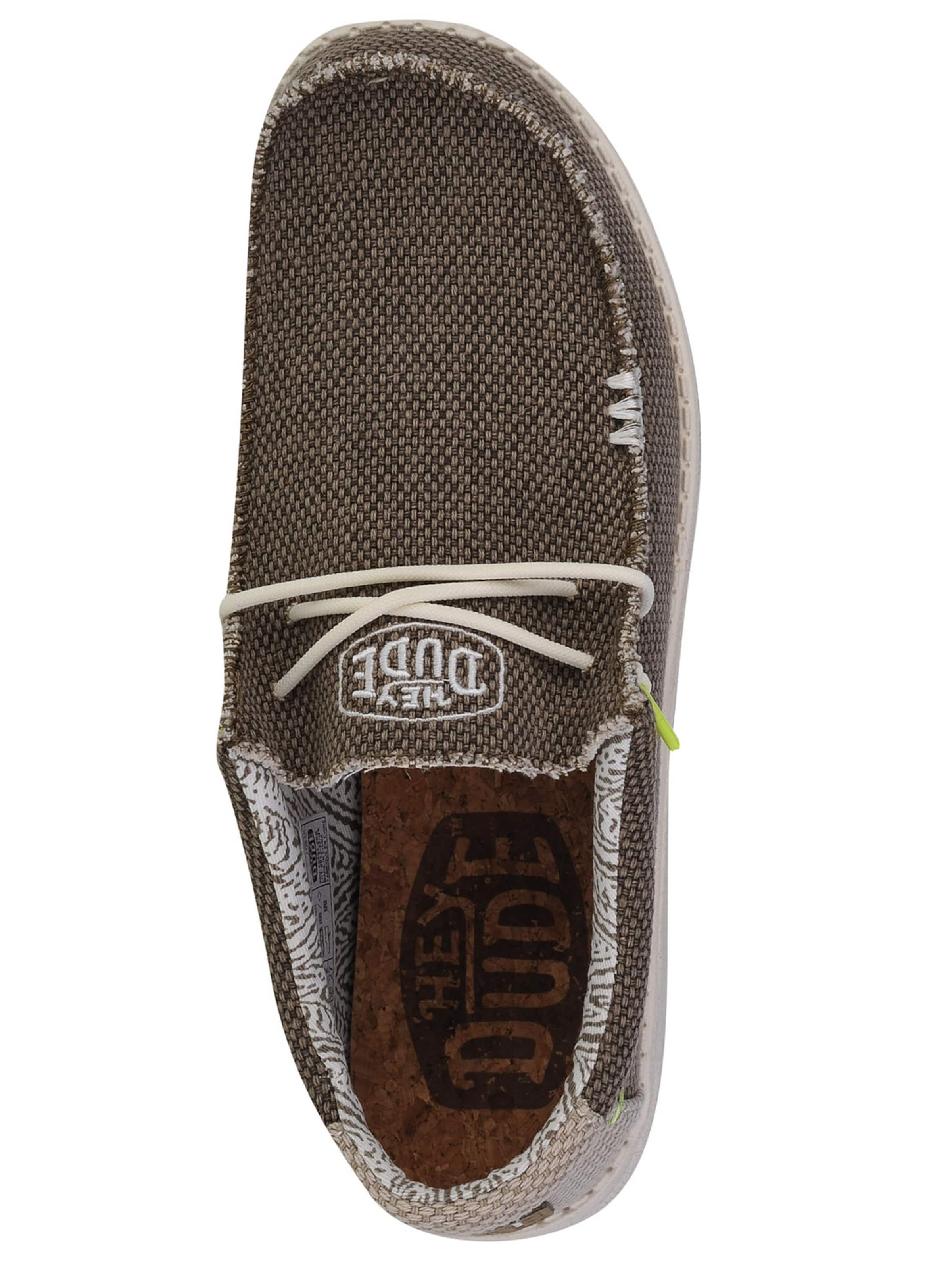 HEY DUDE Mocassins 'Hey Dude Wally Braided' in Bruin