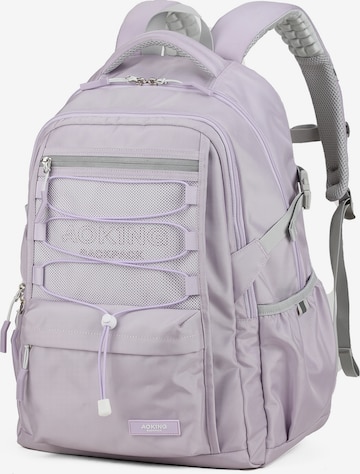 Aoking Backpack in Purple: front