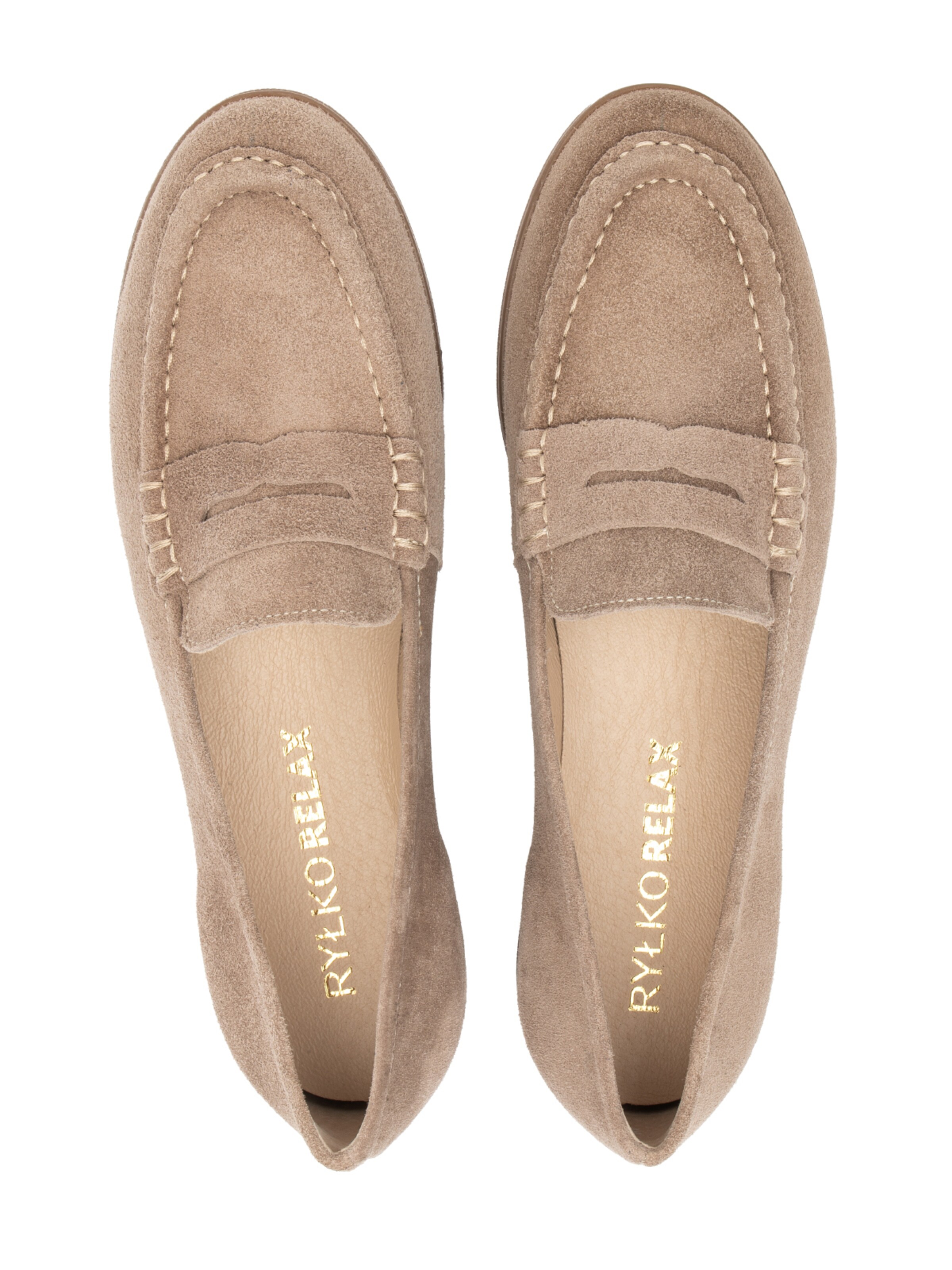 RYLKO Mokasyny w kolorze beżowy