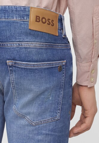 BOSS - Slimfit Calças de ganga em azul