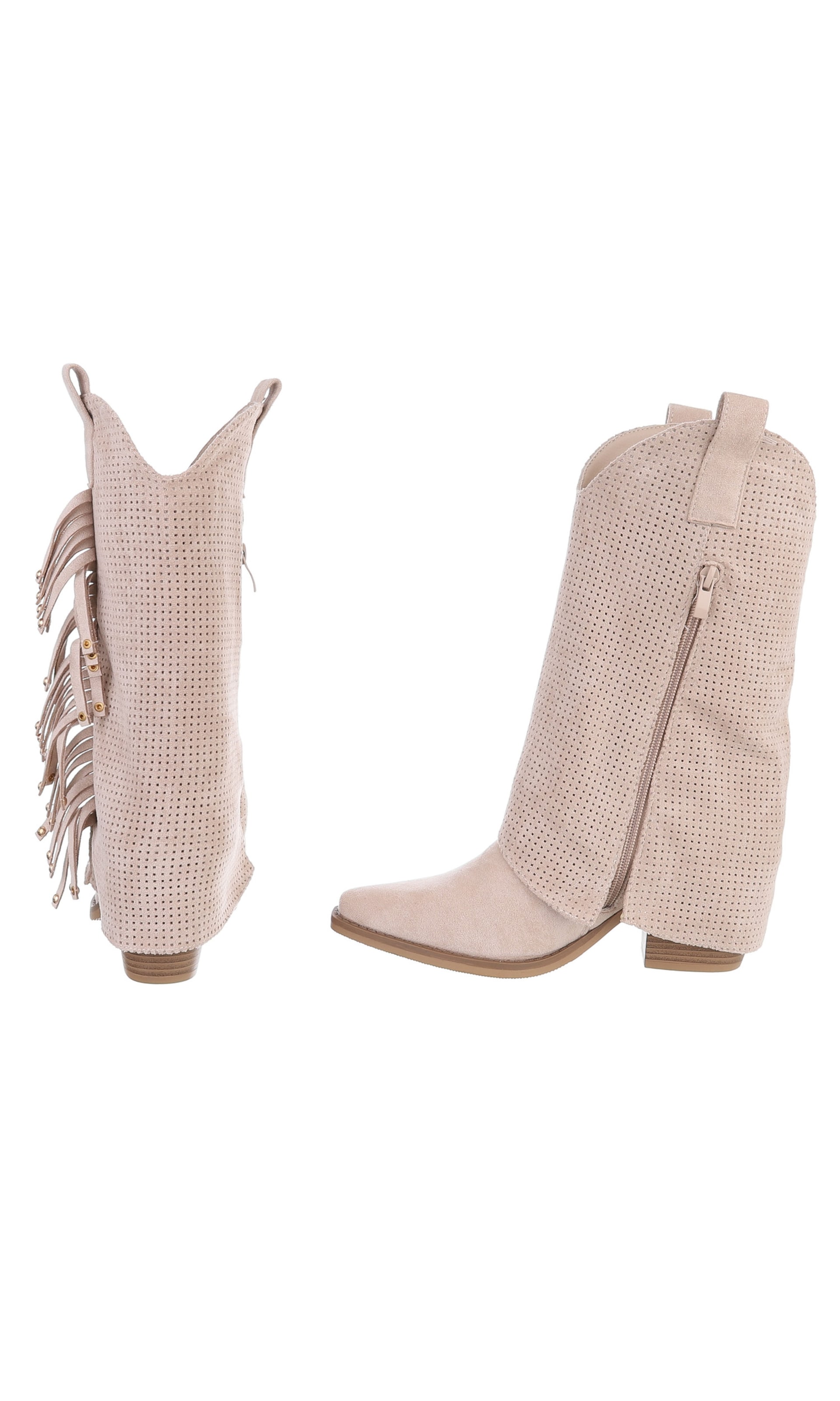 Ital-Design Cowboystiefel in Beige