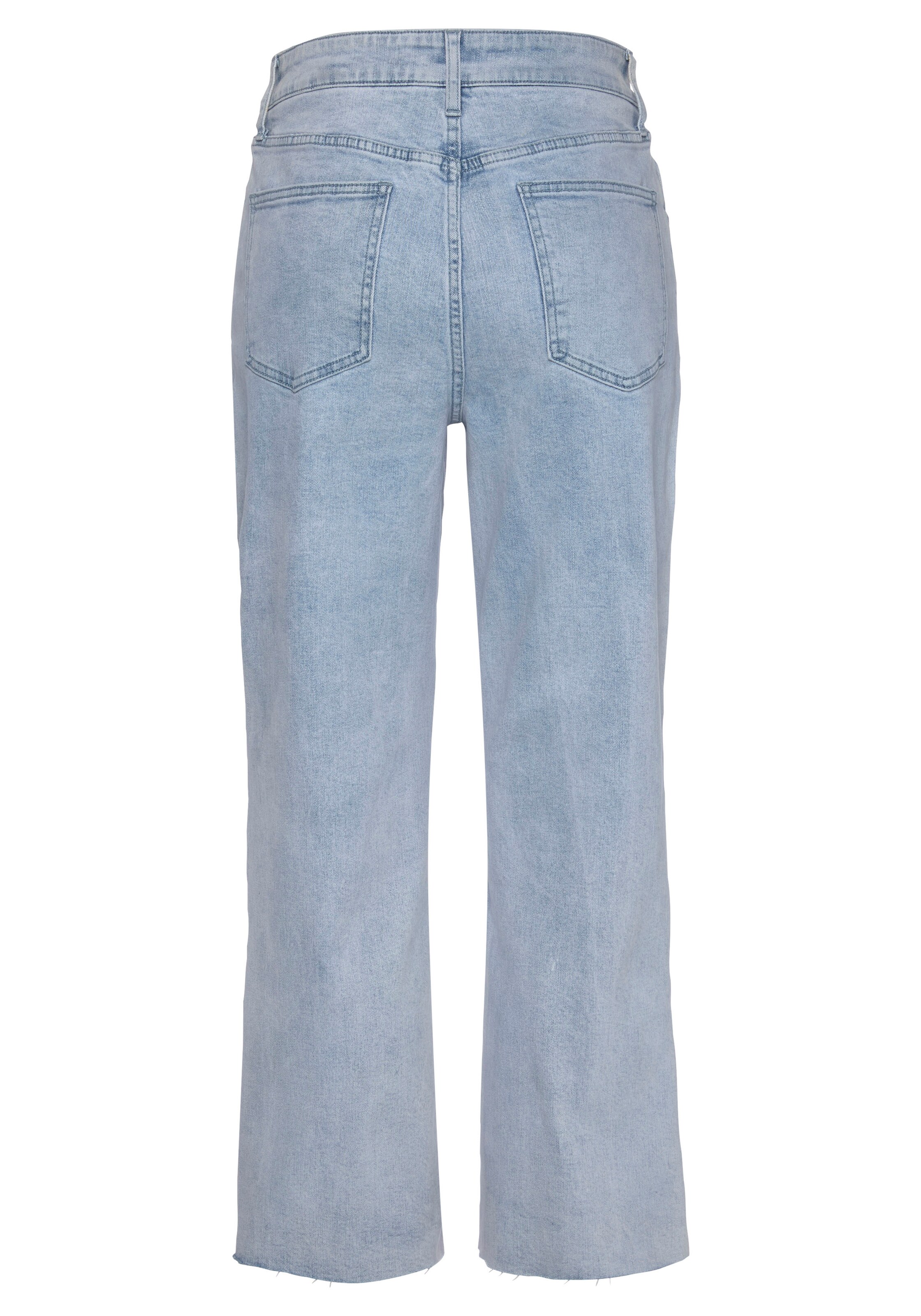 LASCANA Wide leg Jeans i blå