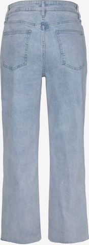 LASCANA Wide leg Jeans in Blauw