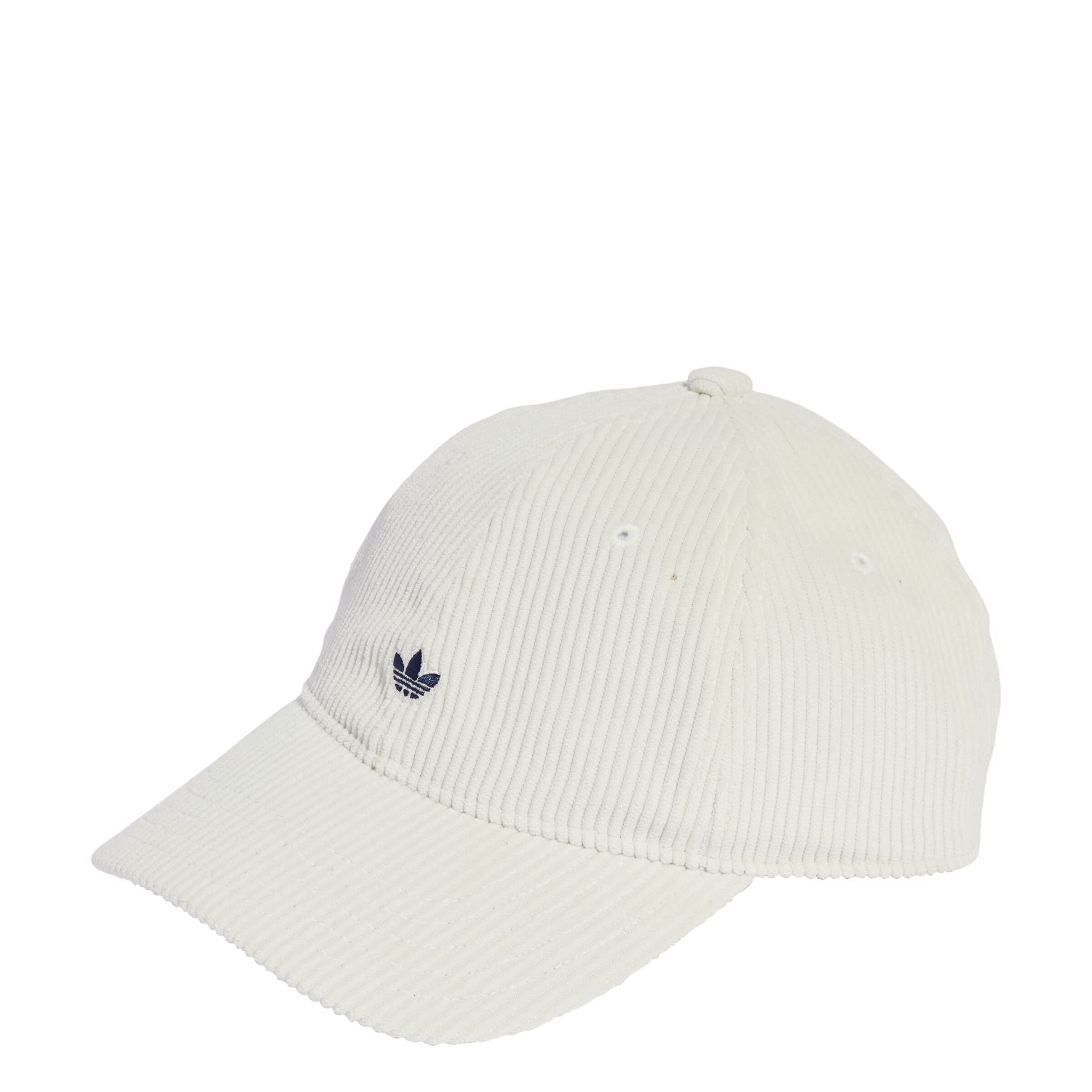 ADIDAS ORIGINALS Cap 'Corduroy Baseball' in White: front