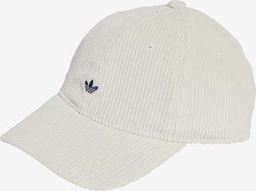 ADIDAS ORIGINALS Cap 'Corduroy Baseball' in Weiß: Vorderseite