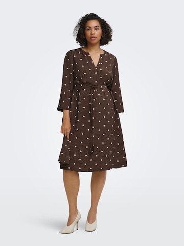 ONLY Carmakoma - Vestido 'CARCarrie' en marrón: frente