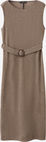 MANGOPletena haljina 'LYDIA' - smeđa boja: prednji dio