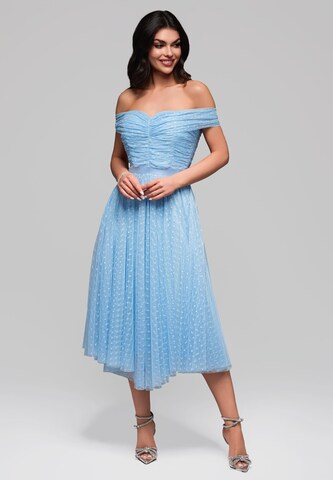 Ombre Abendkleid in Blau