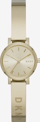 Montre à affichage analogique DKNY en or : devant