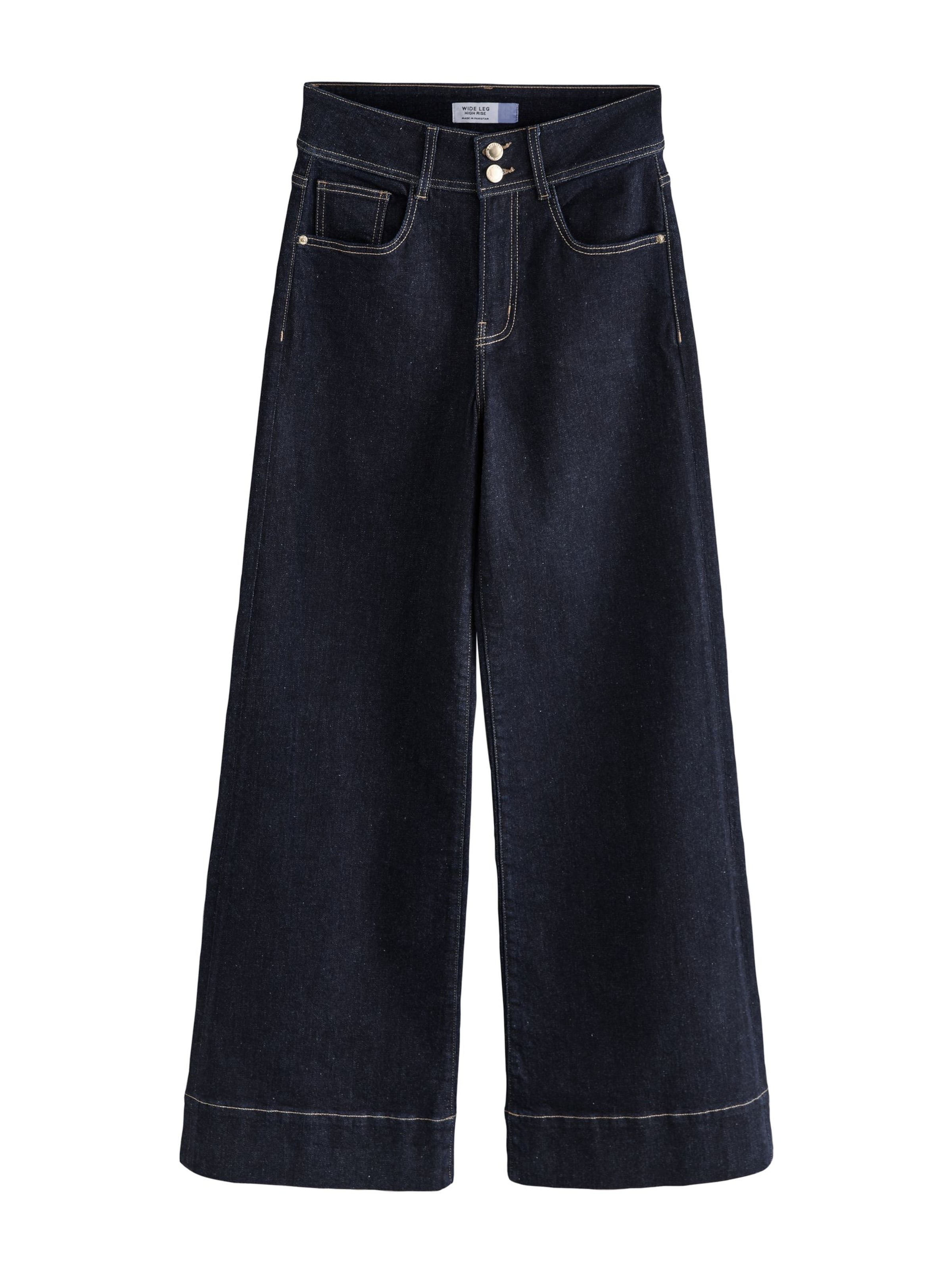 Next Wide Leg Jeans in Blau: Vorderseite
