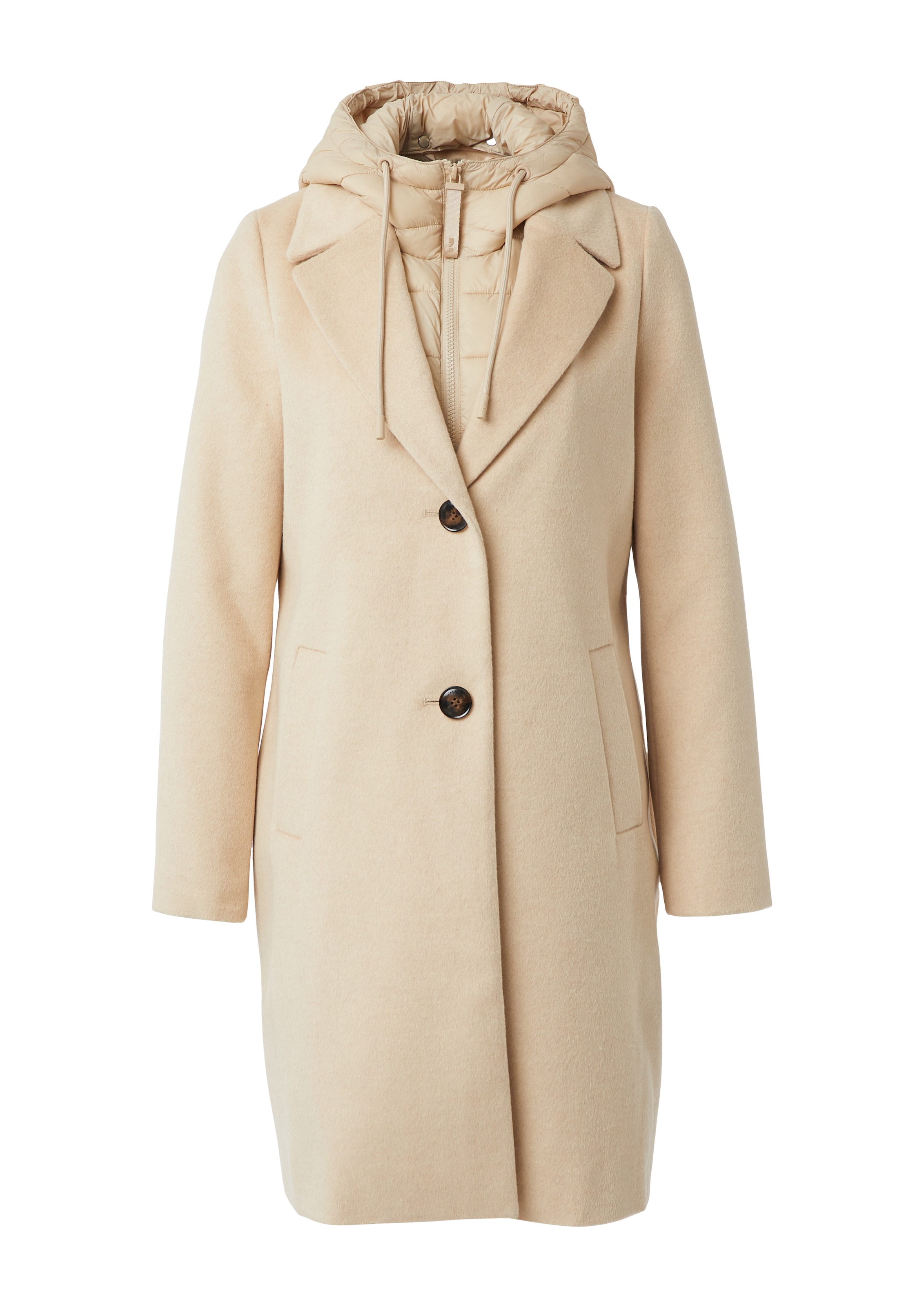 comma casual identity Wintermantel in Beige: voorkant