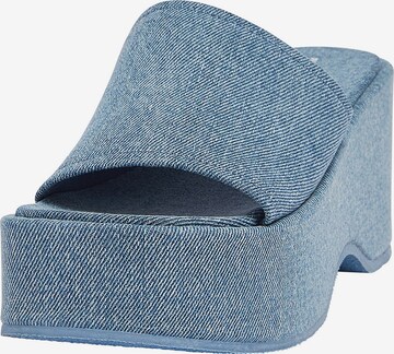 Pull&Bear Mule in Blue: front