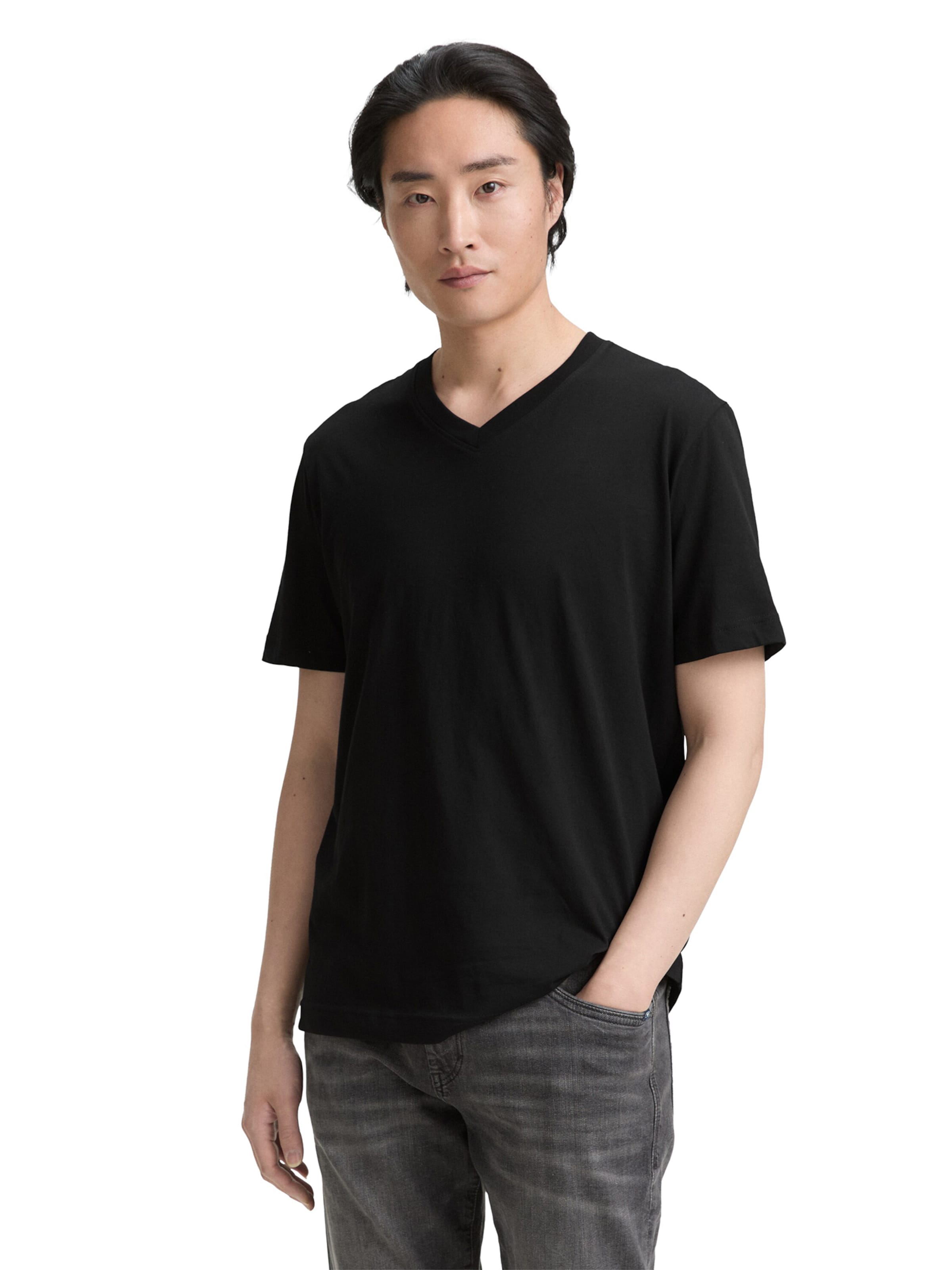 TOM TAILOR Tričko – černá: přední strana