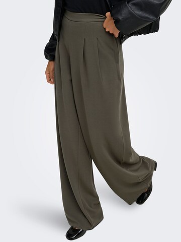 Wide Leg Pantalon 'ONLBang' ONLY en gris