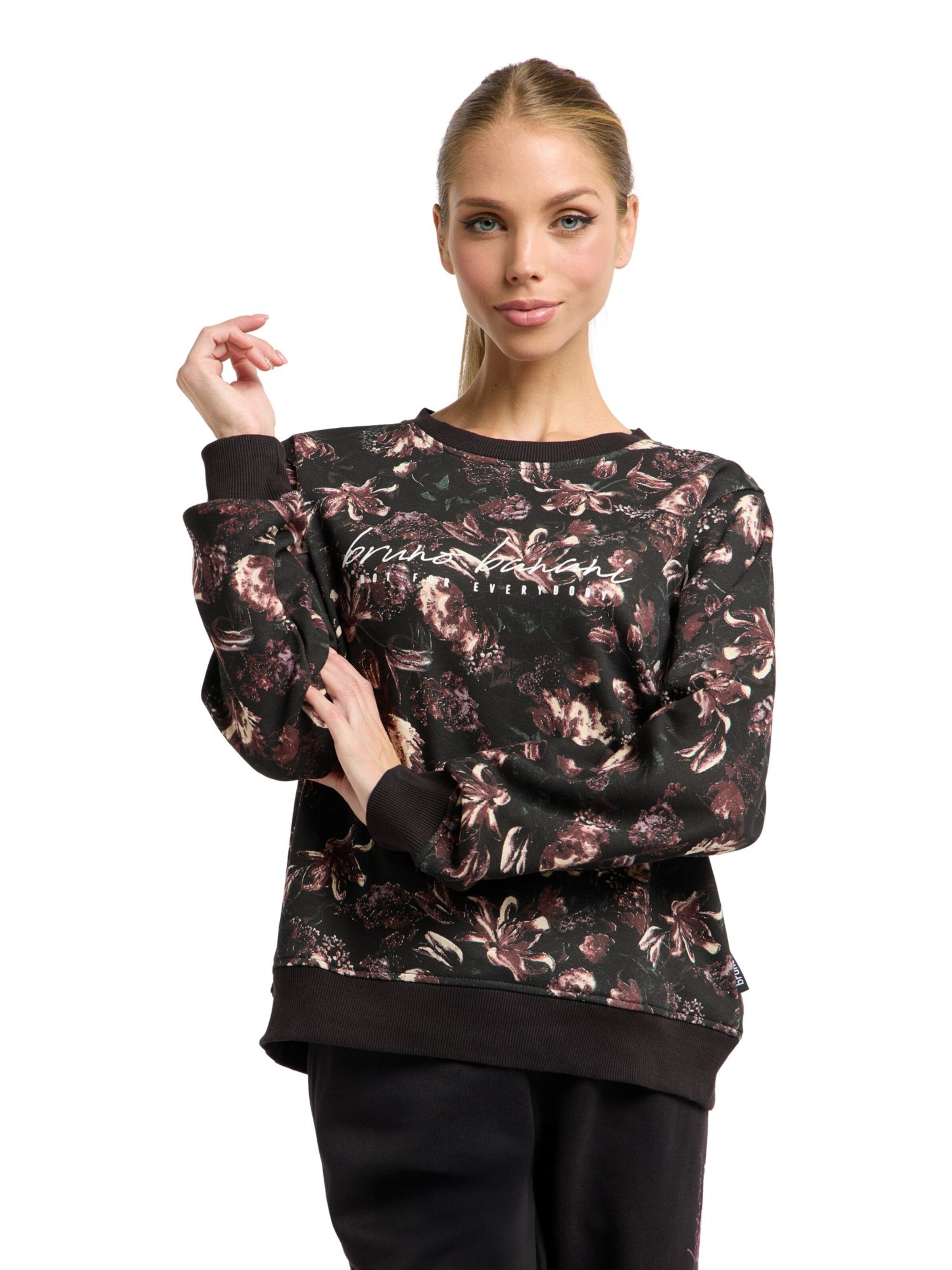 Sweat-shirt 'Compson' Bruno Banani en noir : devant