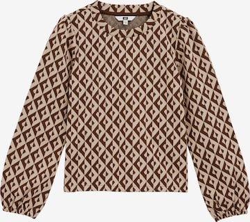 smėlio WE Fashion Megztinis be užsegimo: priekis