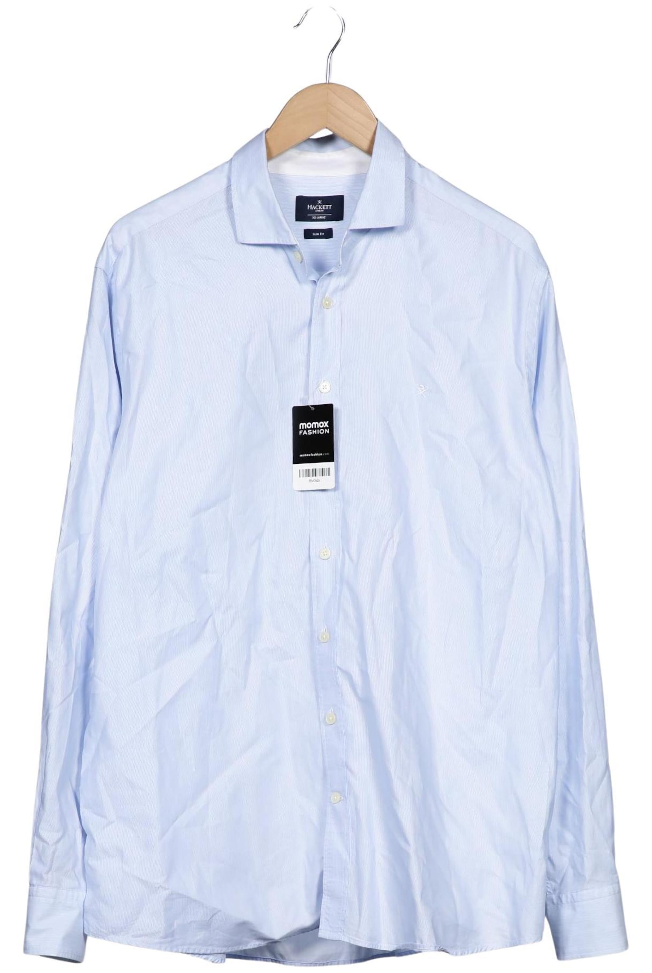Hackett London Button Up Shirt in XXL in Blue: front
