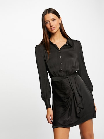 Robe-chemise Morgan en noir : devant