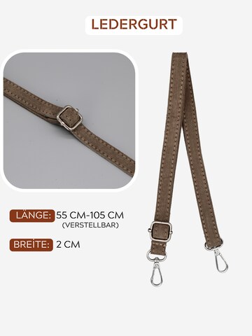 Brise Schultertasche 'Afia Suede' in Grau