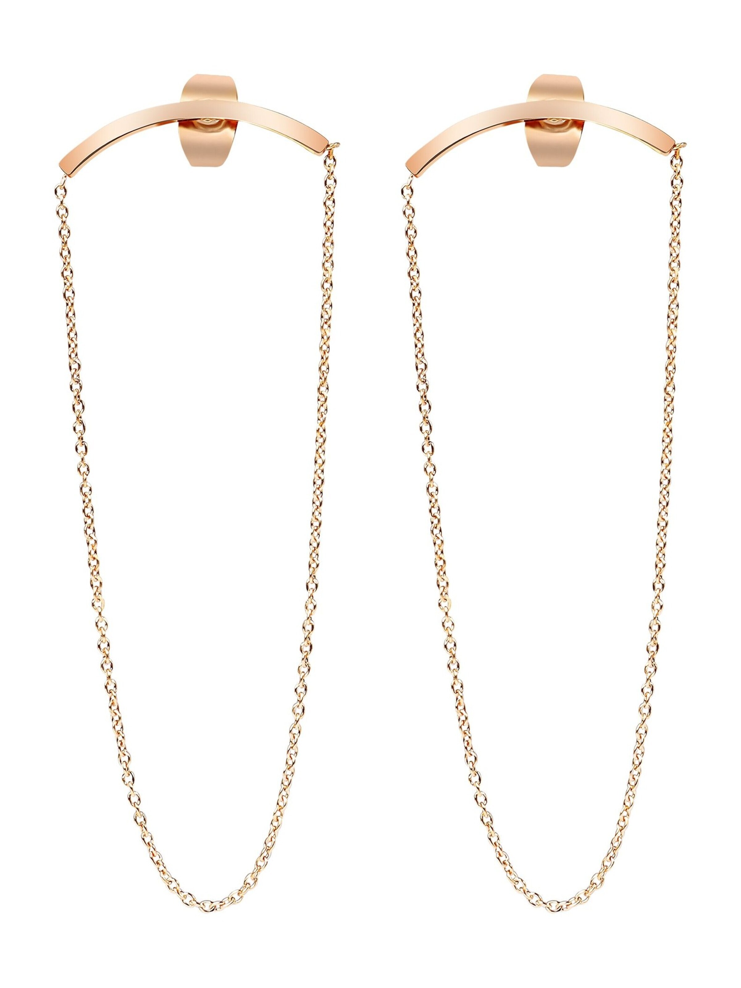 Akzent Earrings 'Amber, langlebig' in Gold: front