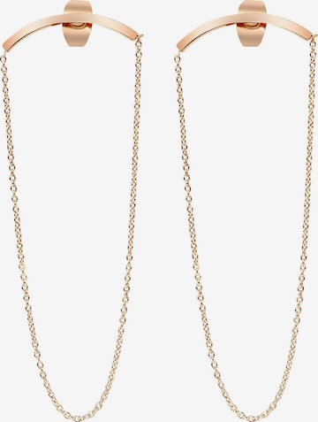 Akzent Earrings 'Amber, langlebig' in Gold: front