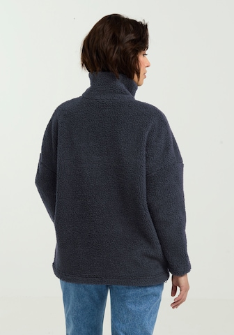 JACK WOLFSKIN Athletic Fleece Jacket in Blue