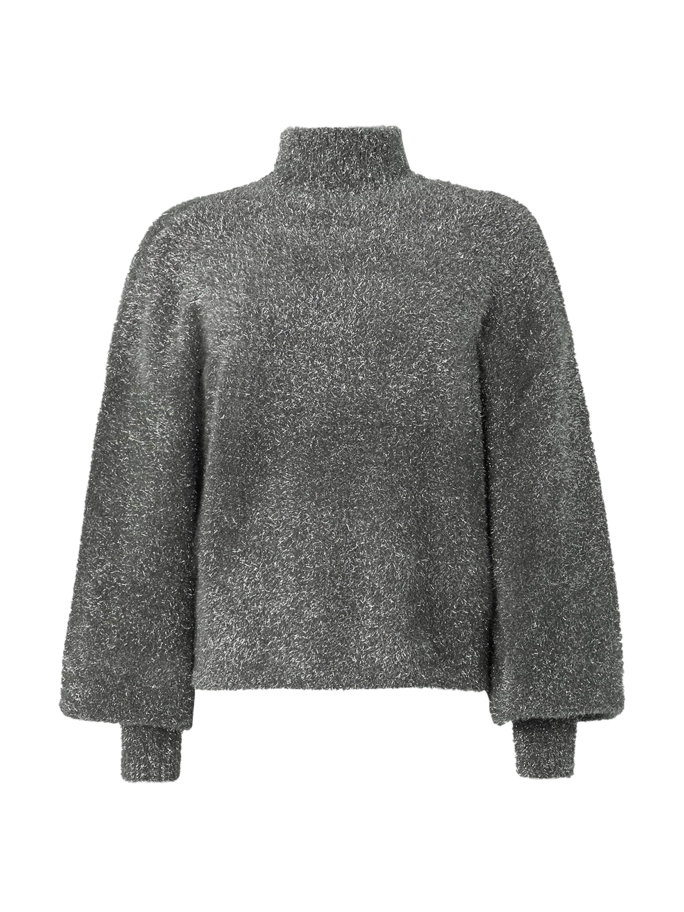 YAS Пуловер 'YASLISTRA' в сиво: отпред