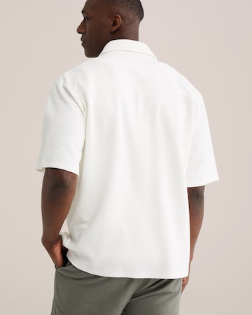 WE Fashion Regular fit Businessskjorta i vit