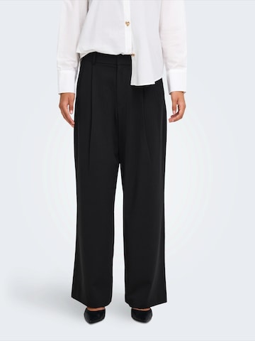 Wide leg Pantaloni con pieghe 'ONLSONJA' di ONLY in nero: frontale
