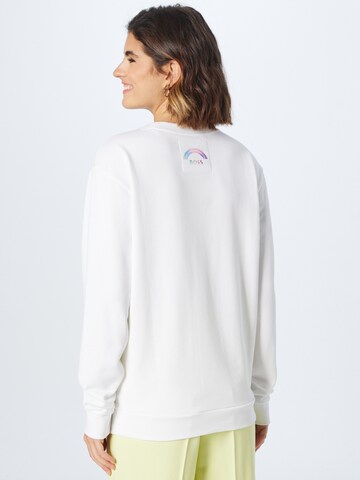 Sweat-shirt 'Equal' BOSS Orange en blanc