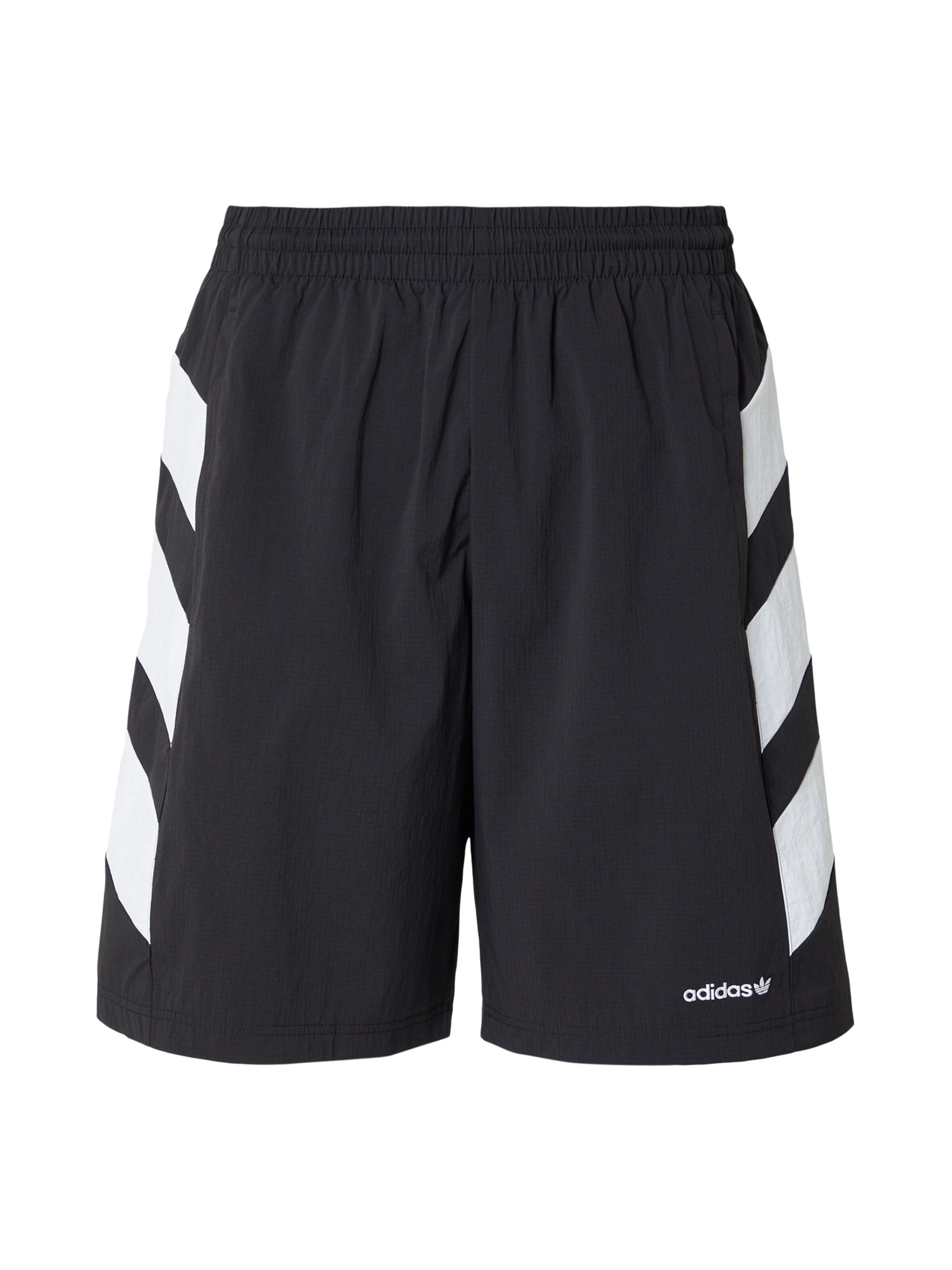 ADIDAS ORIGINALS Hlače v velikosti 27-29  | črna / bela barva, Prikaz izdelka