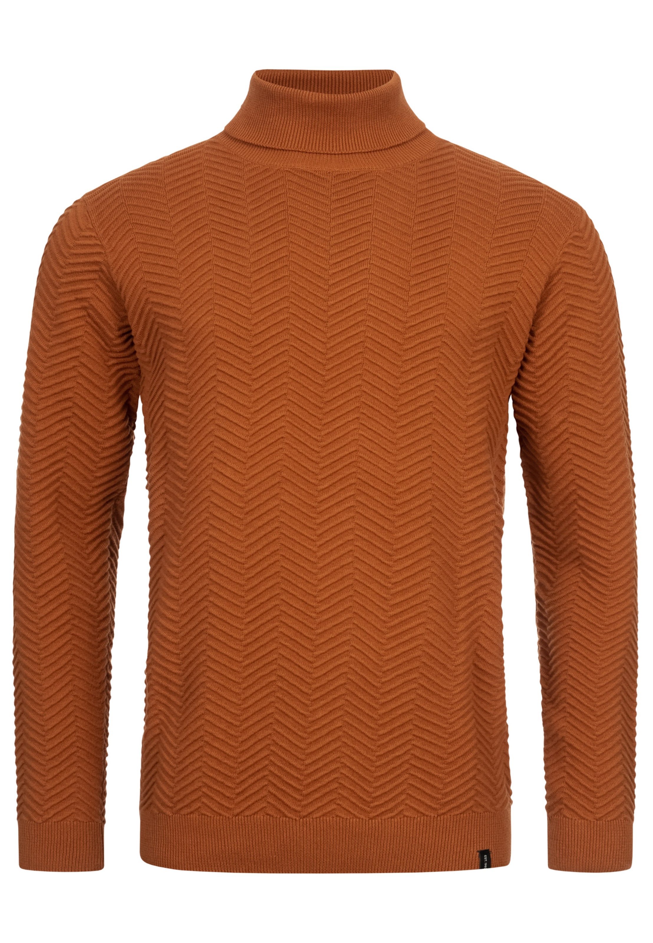 INDICODE JEANS Sweater 'Saini' in Orange: front