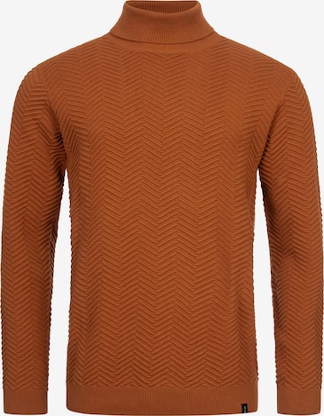 INDICODE JEANS Pullover 'Saini' in Orange: predná strana