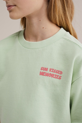 Bluză de molton de la WE Fashion pe verde