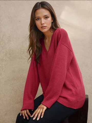 Hiccup Oversized trui in Rood